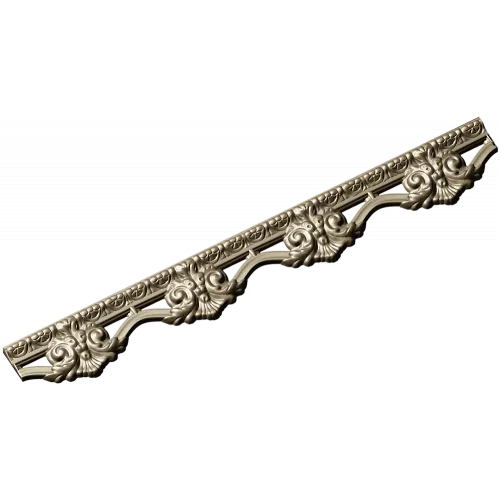 Rococo Floral Baguette STL for CNC