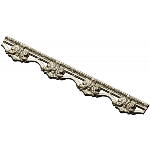 Rococo Floral Baguette STL for CNC