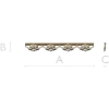 Rococo Floral Baguette STL for CNC