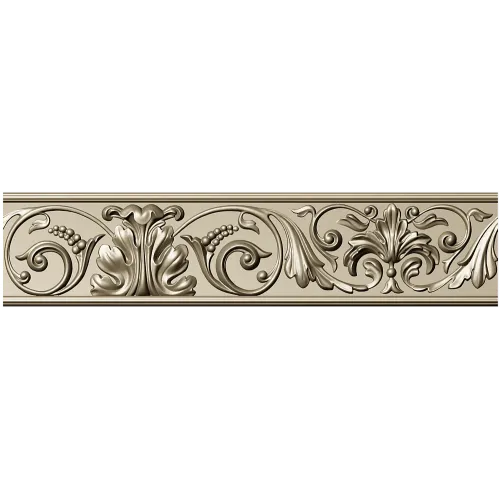 Ornamental Acanthus Baguette STL for CNC