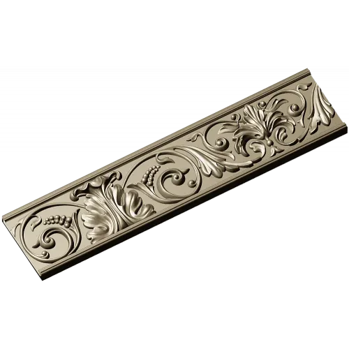 Ornamental Acanthus Baguette STL for CNC
