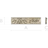 Ornamental Acanthus Baguette STL for CNC