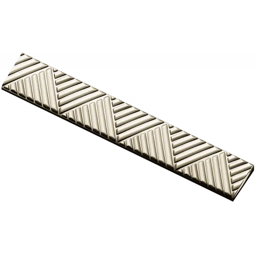 Chevron baguette - decorative 3D STL model for CNC routing
