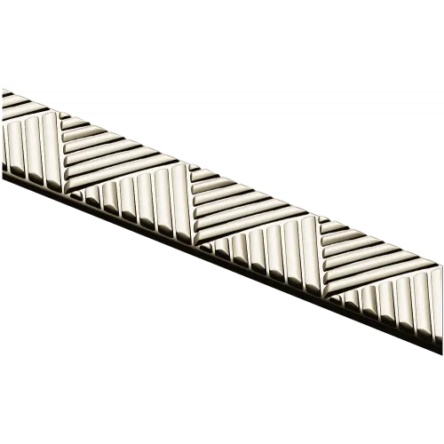 Chevron baguette - decorative 3D STL model for CNC routing
