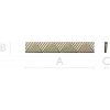 Chevron baguette - decorative 3D STL model for CNC routing