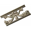 Резной багет с бантом и розами - STL для ЧПУ