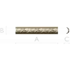 Daisy Arc Baguette - STL 3D model for CNC carving