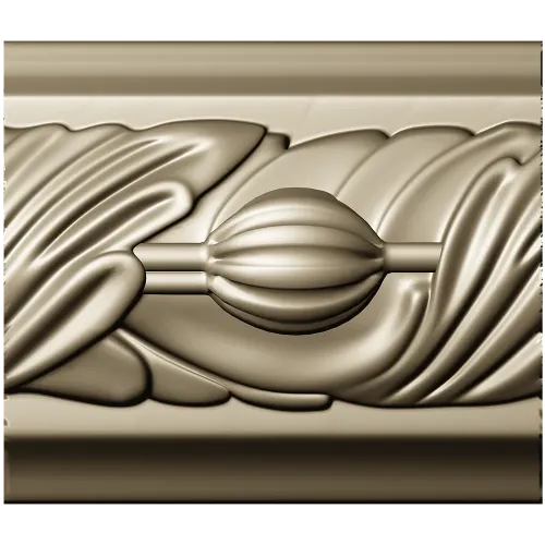 Classical Seedpod Baguette STL for CNC