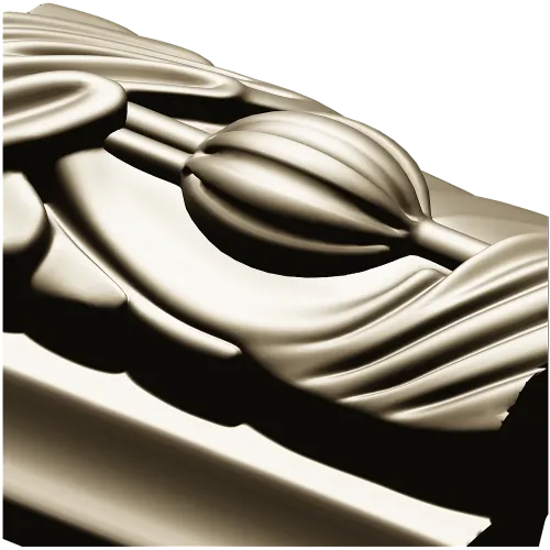 Classical Seedpod Baguette STL for CNC