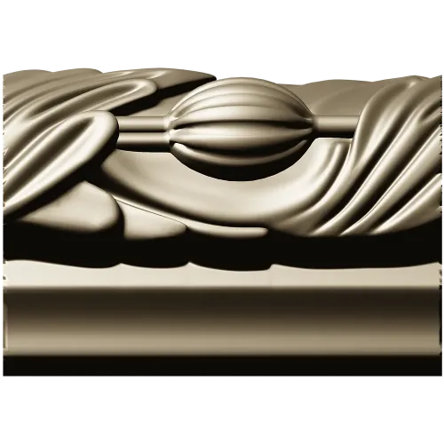Classical Seedpod Baguette STL for CNC
