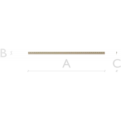 Slim Rope-Braid Baguette - STL 3D Model for CNC