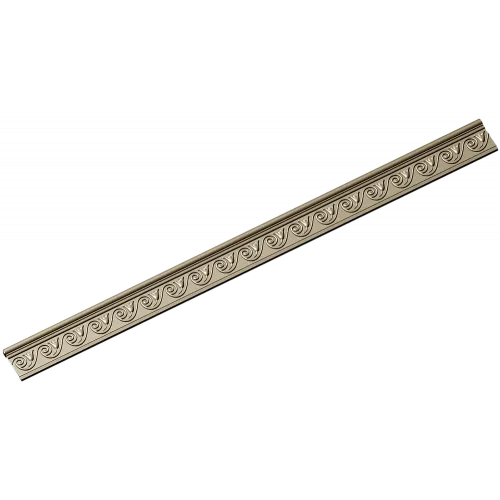 Classic Scroll Baguette - STL 3D model for CNC