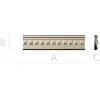 Classical Dentil Baguette - STL 3D Model for CNC Routing