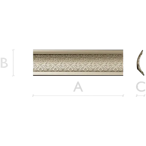 Ornate Arabesque Baguette STL for CNC