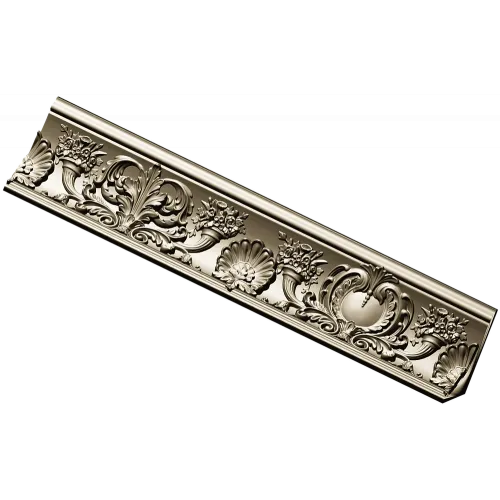 Baroque Acanthus Baguette STL for CNC