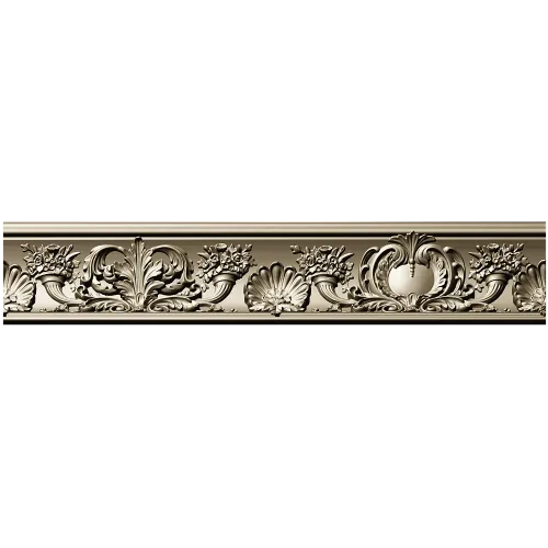 Baroque Acanthus Baguette STL for CNC