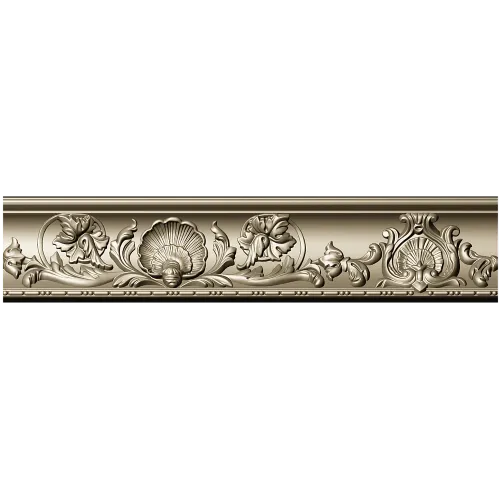 Seashell & Acanthus Baguette - STL 3D model for CNC