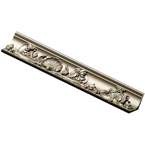Seashell & Acanthus Baguette - STL 3D model for CNC
