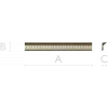 Square-Bead Frame Baguette STL for CNC