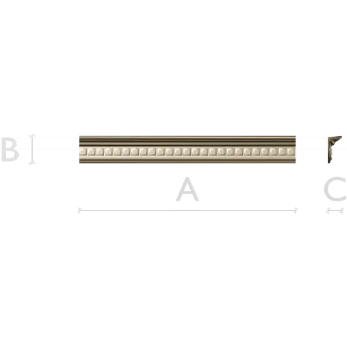 Square-Bead Frame Baguette STL for CNC