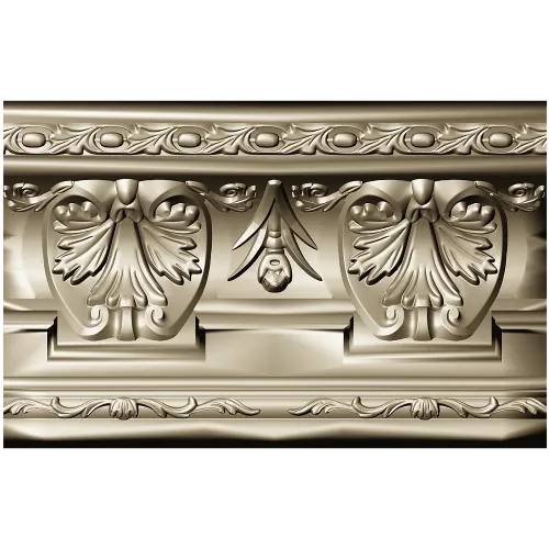 Ornate Acanthus Baguette STL for CNC