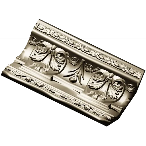 Ornate Acanthus Baguette STL for CNC