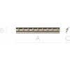 Classical Dentil Baguette - STL 3D model for CNC