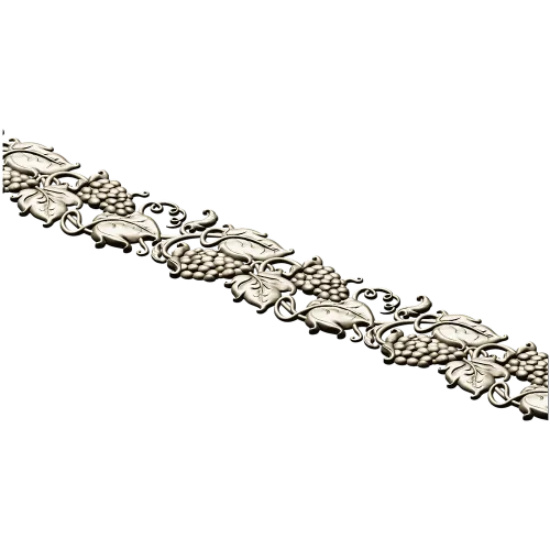 Grapevine Baguette STL - Decorative 3D Model for CNC