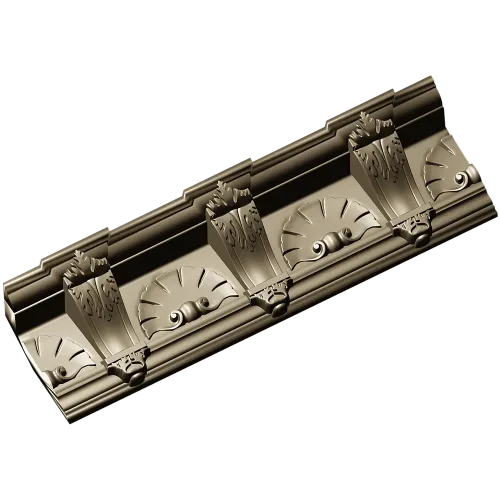 Багет с раковинным орнаментом - 3D модель STL для ЧПУ