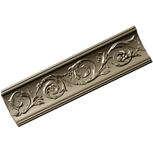 Acanthus Scroll Molding STL for CNC