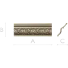 Acanthus Rosette Baguette - STL 3D Model for CNC