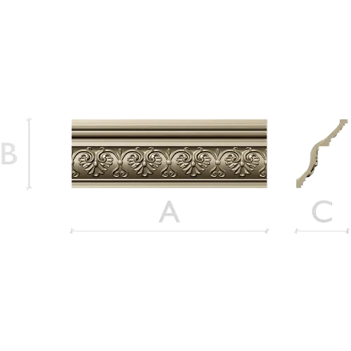 Acanthus Rosette Baguette - STL 3D Model for CNC