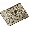 Классический багет с геральдической головой собаки - STL для ЧПУ