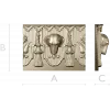 Классический багет с геральдической головой собаки - STL для ЧПУ