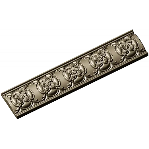 Floral Rosette Baguette STL for CNC