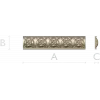 Floral Rosette Baguette STL for CNC