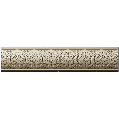 Ornate Fleuron Scroll Baguette - STL 3D model for CNC milling