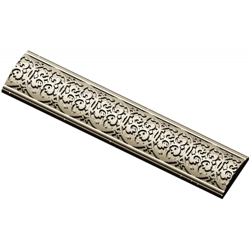 Ornate Fleuron Scroll Baguette - STL 3D model for CNC milling