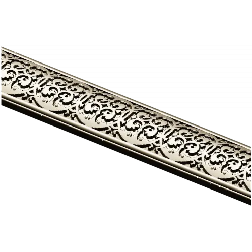 Ornate Fleuron Scroll Baguette - STL 3D model for CNC milling
