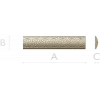 Ornate Fleuron Scroll Baguette - STL 3D model for CNC milling
