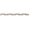Ornamental Baguette 3D Model STL - Scroll Trim for CNC
