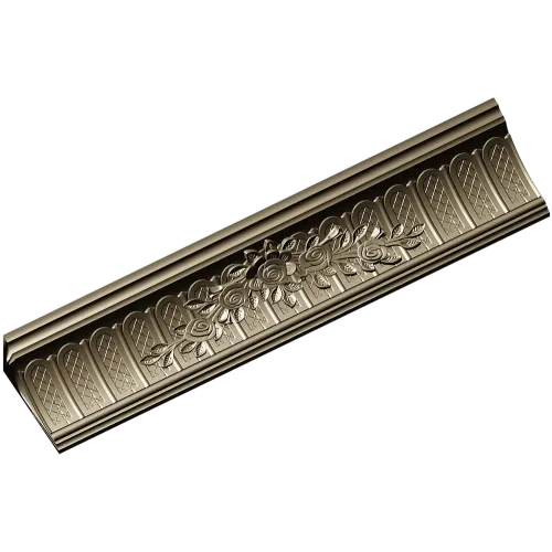 Classical Rose Garland Baguette - STL 3D model for CNC milling