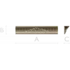 Classical Rose Garland Baguette - STL 3D model for CNC milling