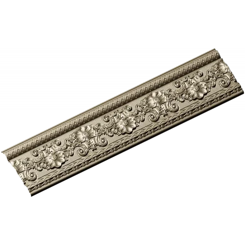 Ornate Floral Baguette STL 3D Model for CNC Router