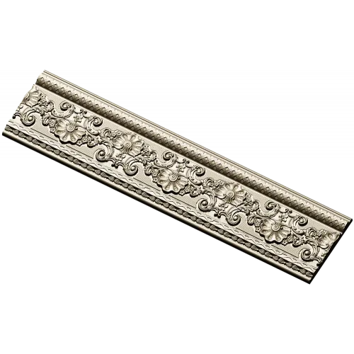 Ornate Floral Baguette STL 3D Model for CNC Router