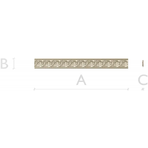 Classical Rosette Baguette STL for CNC Milling