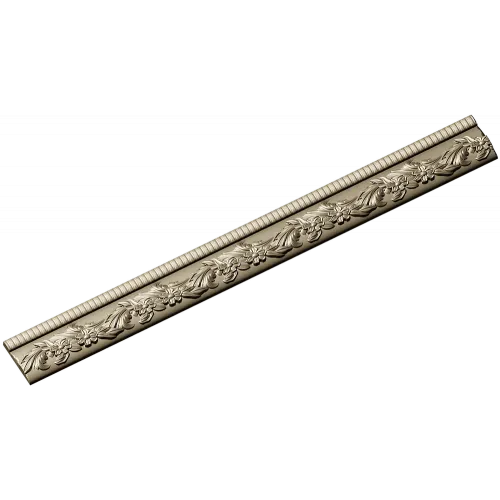 Classical Floral Baguette STL for CNC Milling