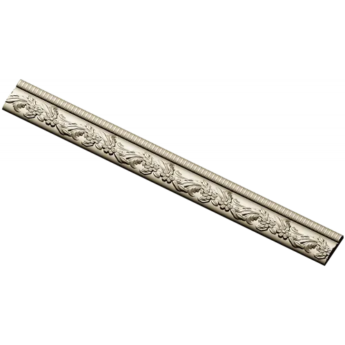 Classical Floral Baguette STL for CNC Milling