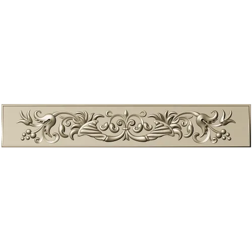 Regal Acanthus Baguette - STL 3D model for CNC carving