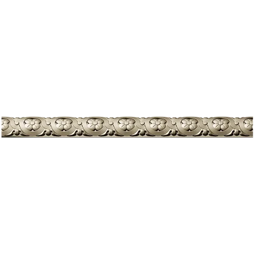Rosette Scroll Half-Round Baguette - STL 3D Model for CNC